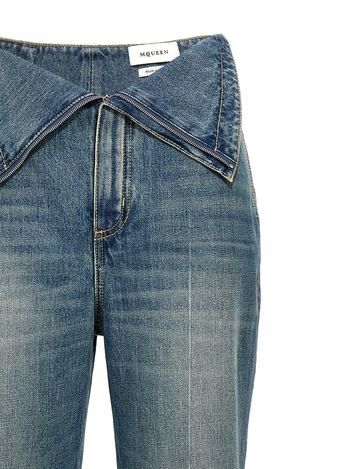 Mcqueen Denim Pants Jeans - Blue | 6e0fb849a61be2c4eb7b7a6d27279f66ab208cf4