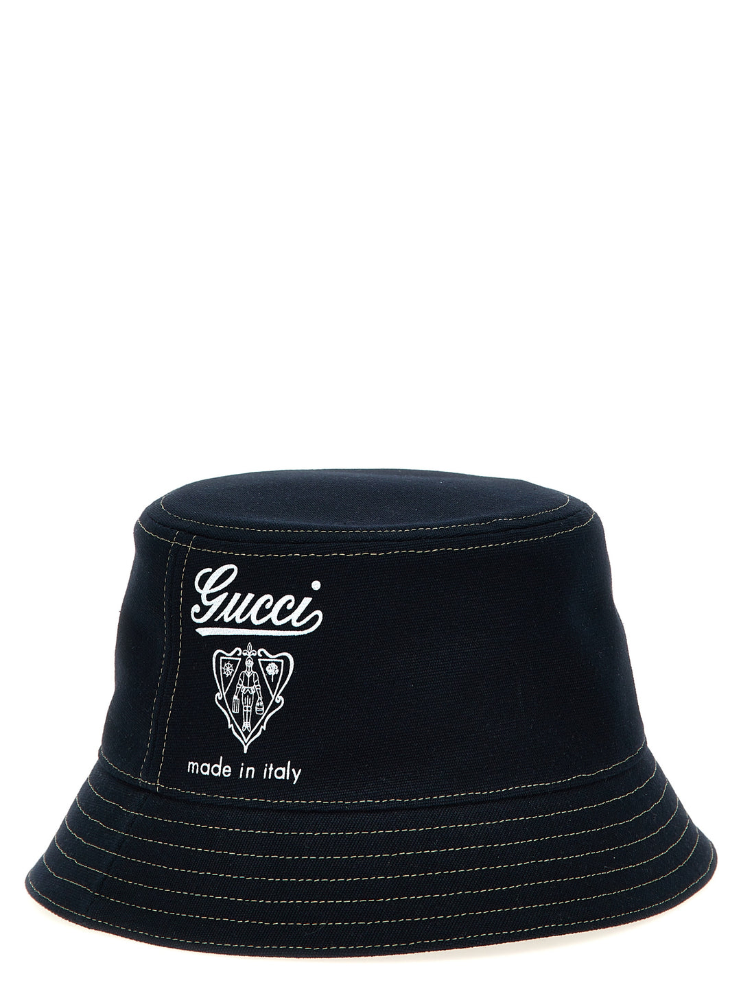 Gucci Gucci Coat Of Arms Bucket Hat Hats - Blue | ed646cd2579de50e1d86a8a3808f971a00dae0d5