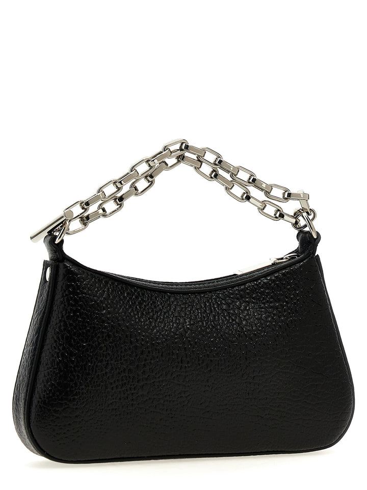 Mcqueen Mcqueen T-Bar Mini Hand Bags - Black | 62d812c3a611b5fd90ba127317c38a1ff575e8be