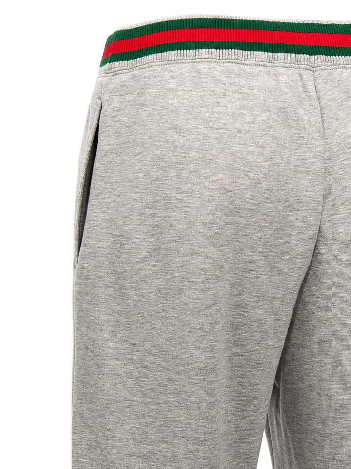 Gucci Web Tape Joggers Pants - Gray | 69badafbd3e0f48d61dcb6191b7ca91dfeb124af