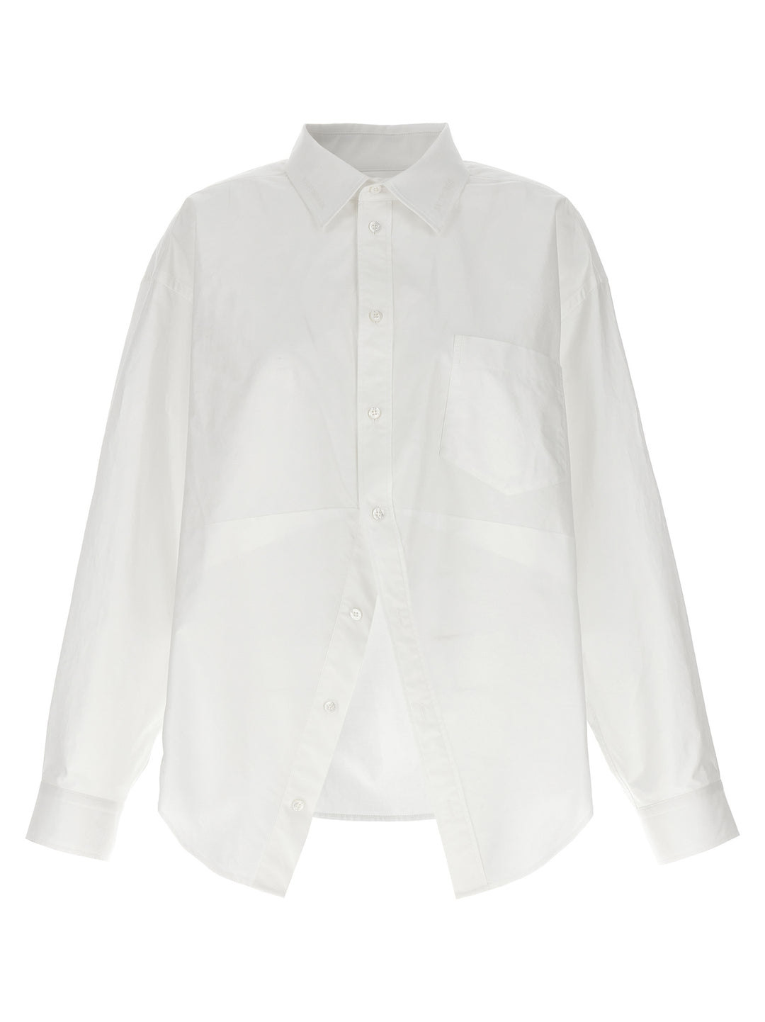 Asymmetric Shirt Shirt, Blouse White