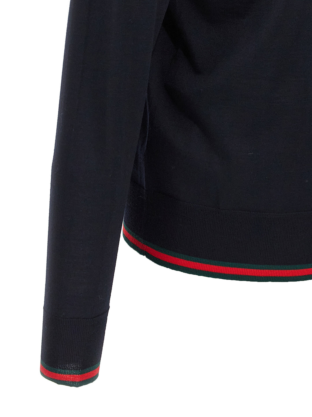 Gucci Web Ribbon Cardigan Sweaters and Cardigans - Blue | 0321cb536d5baa724aad949f7bba26801dc51ffd