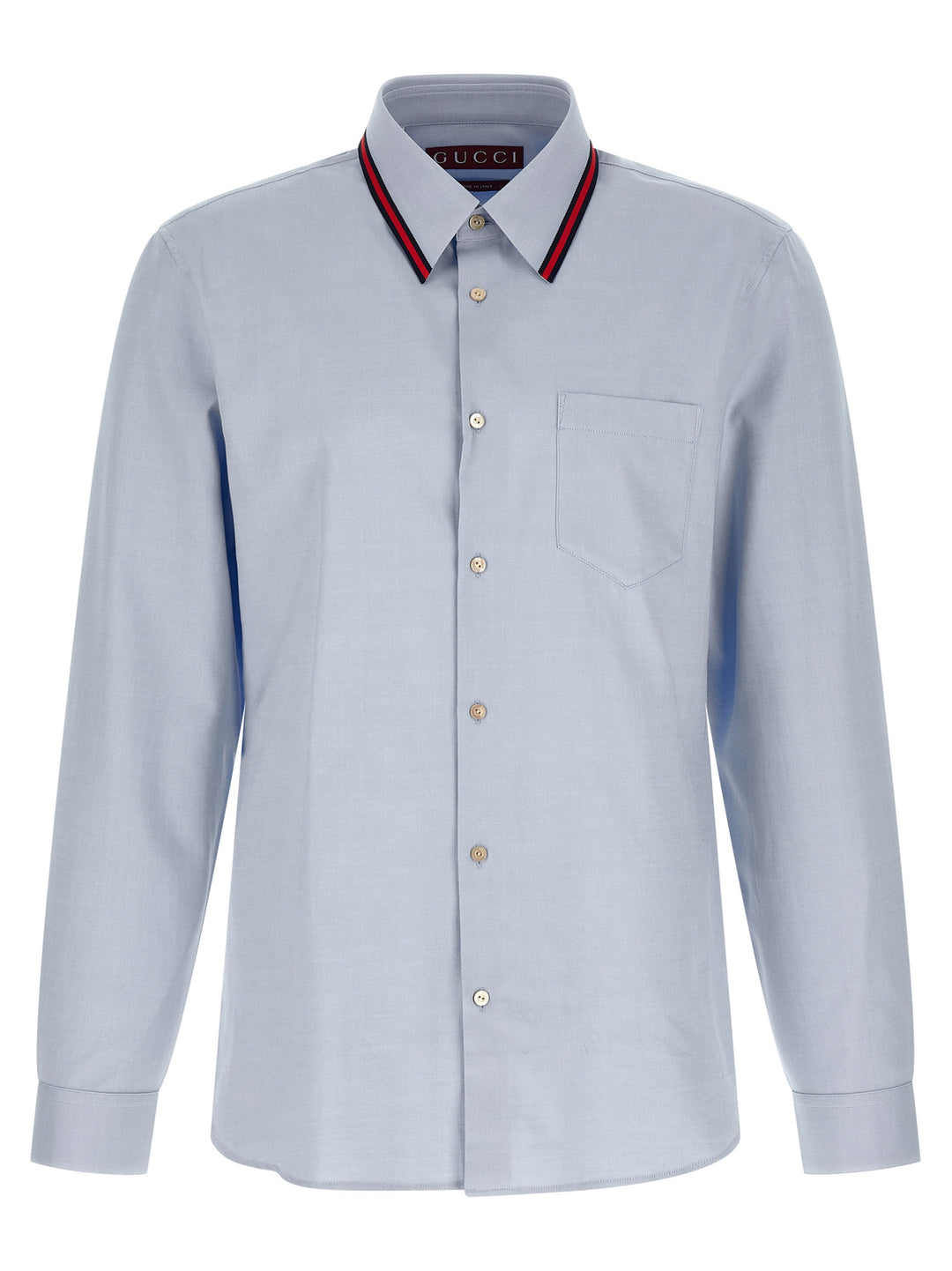 Gucci Web Shirt and Blouse - Light Blue | cd54a51682201fa3f7055bf397a0e7ab7ba6fbad