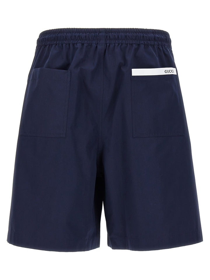 Gucci Cotton Bermuda Shorts Bermuda and Short - Blue | a8a05488d51120a9f9b3a90193cd5971465297d2