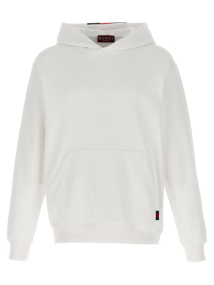 Gucci Nastro Web Hoodie Sweatshirt - White | f3ee7c9bdf3bc34bb7c8f3e26d5359c0a36329ef