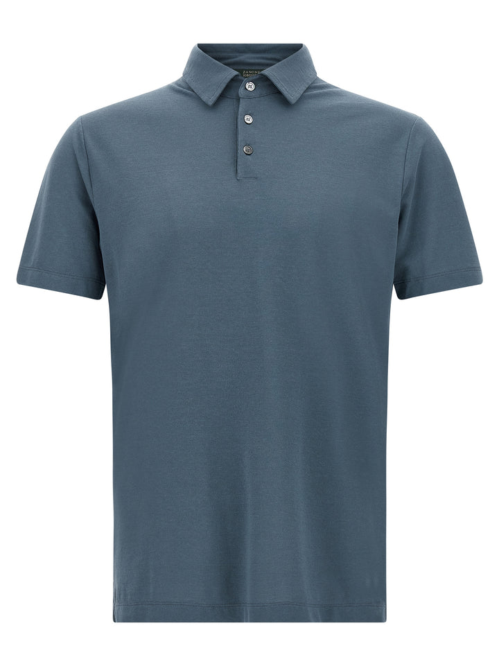 Ice Cotton Polo Blue