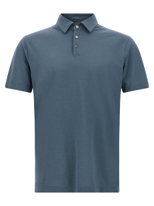 Ice Cotton Polo Blue
