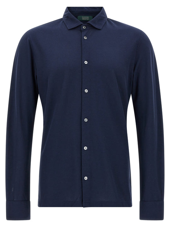 Ice Cotton Shirt Shirt And Blouse Blue