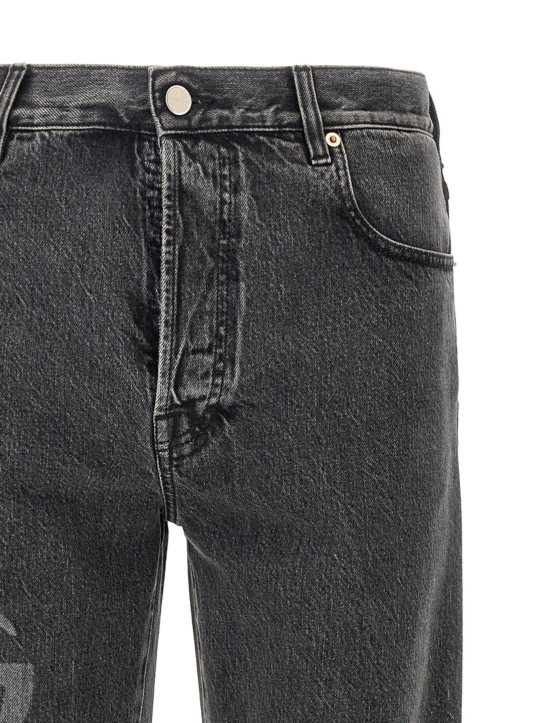 Gucci Lasered Double G Jeans - Gray | 97d61966a10b723b99fdbf4b03920f6fbb4ebe7f