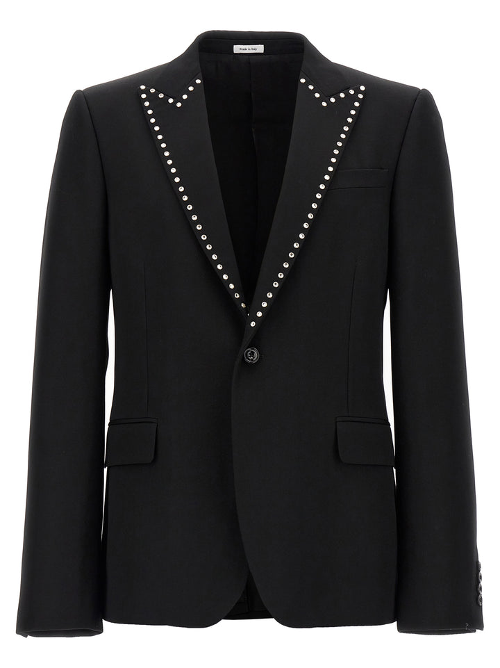 Mcqueen Barathea Blazer - Black | 0fa9d5759f3e4c69d7ab86d97890cb51b8ec3c72