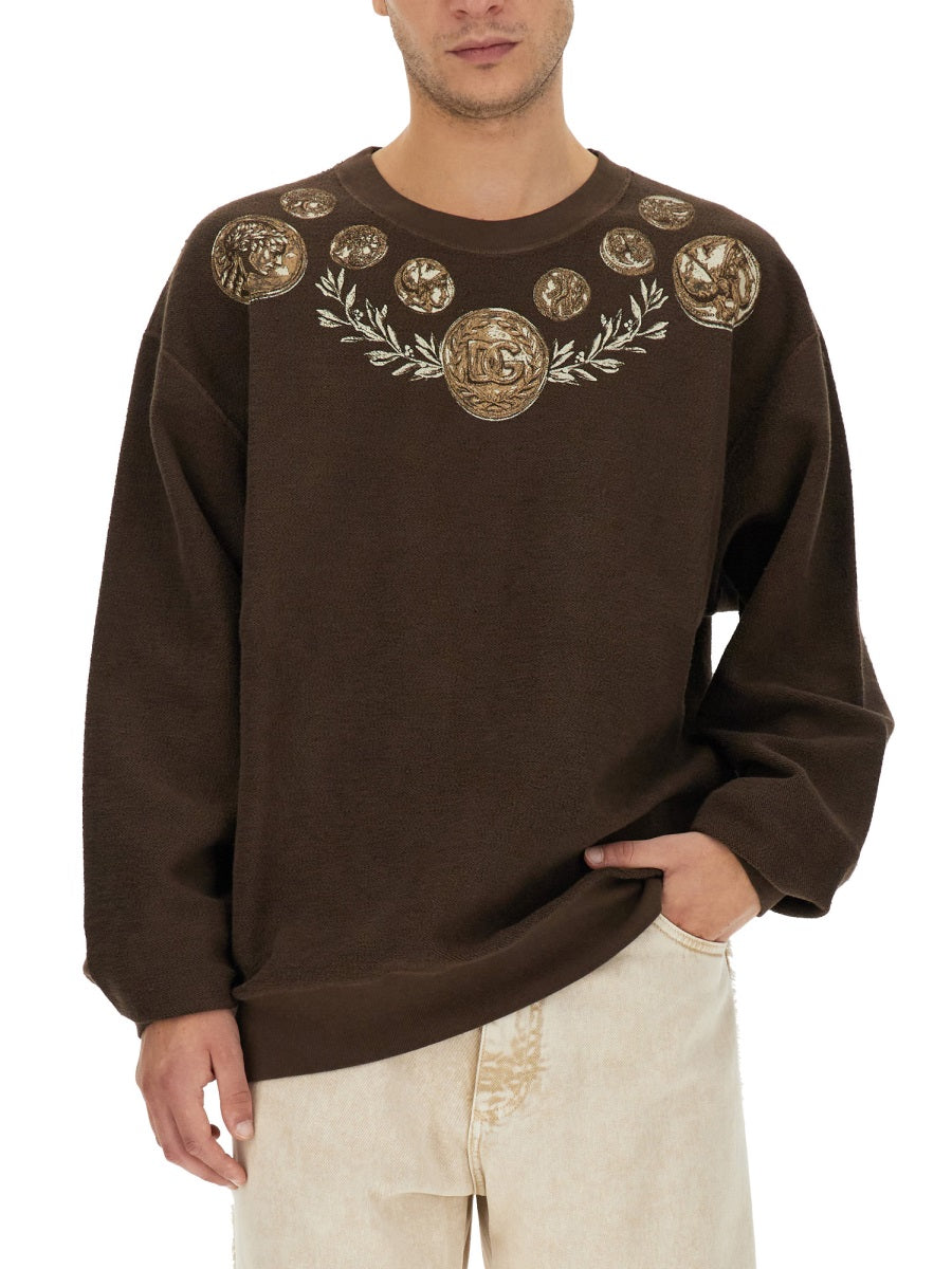 Dolce & Gabbana Sweatshirts - Brown | Wanan Luxury