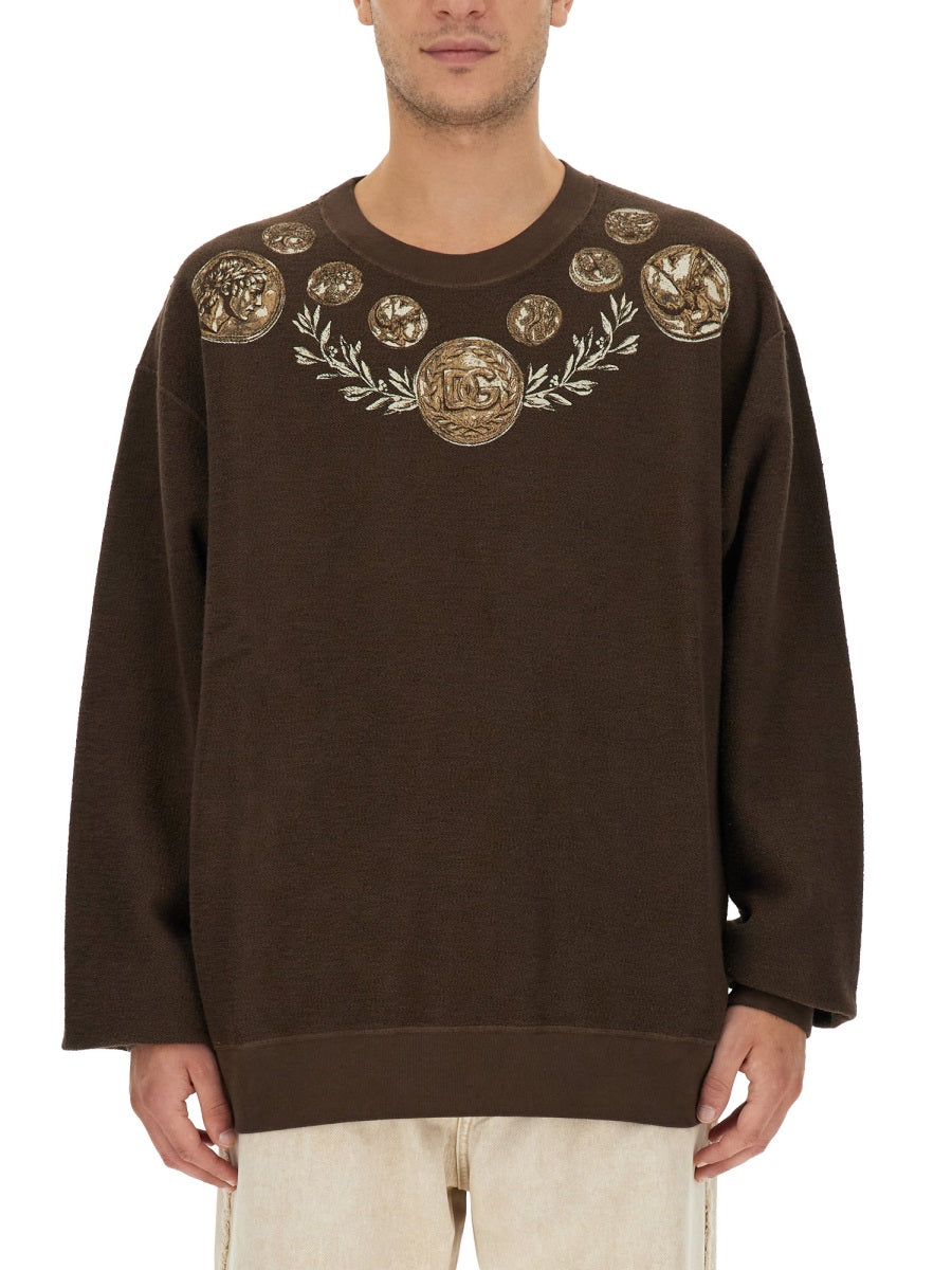 Dolce & Gabbana Sweatshirts - Brown | Wanan Luxury