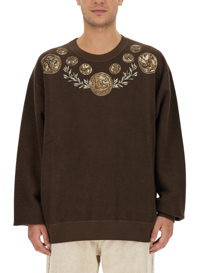 Dolce & Gabbana Sweatshirts - Brown | Wanan Luxury