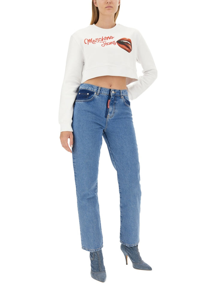Moschino Jeans Sweatshirts - White | Wanan Luxury