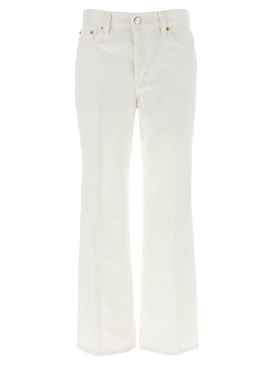 Cropped Jeans White