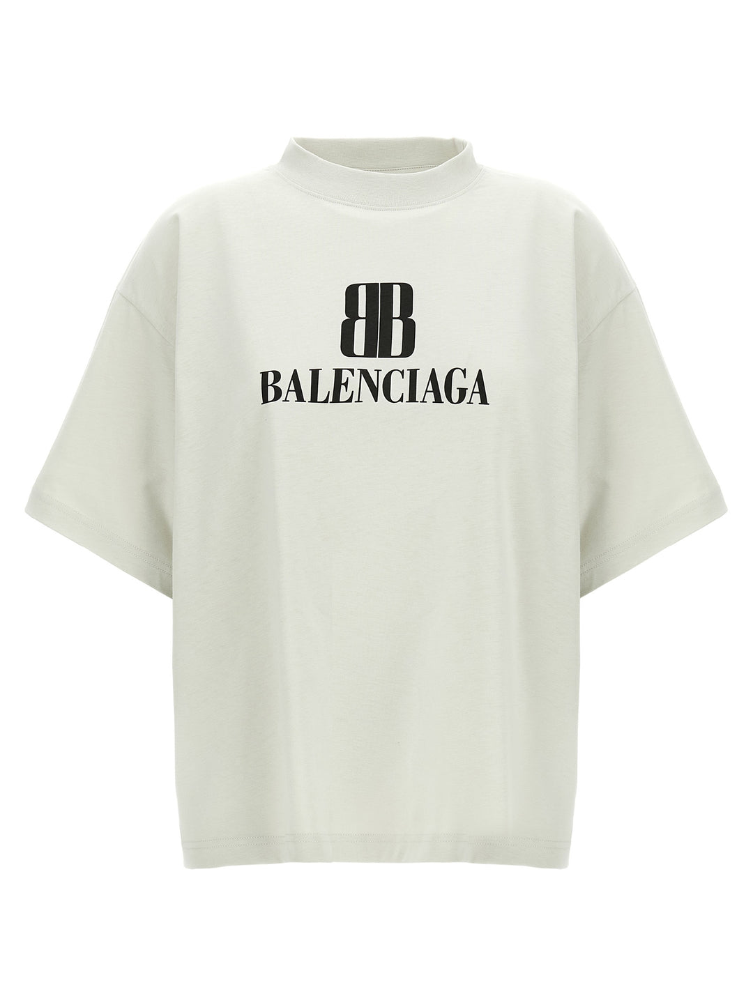 Balenciaga Cropped Logo T-shirt - Gray | 9c20233a2a525e507c00f4e9596ed7c754827620