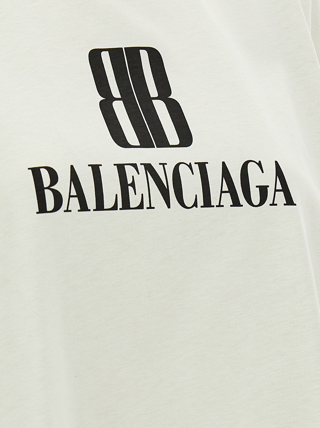 Balenciaga Cropped Logo T-shirt - Gray | 1fded1ca796a412b87c756b9bb981e583e7c16b2