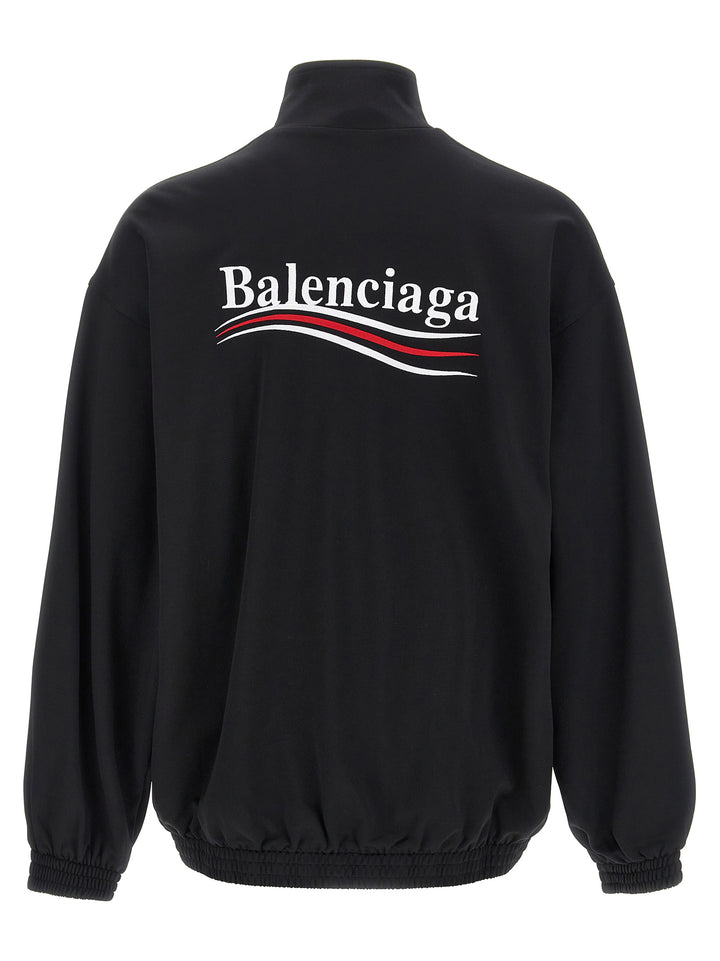 Logo Embroidery Sweatshirt Black