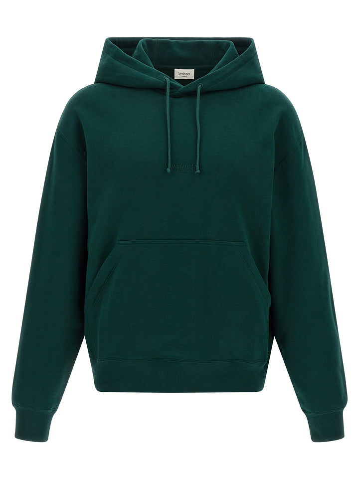 Saint Laurent Saint Laurent Sweatshirt - Green | 332f958dae57faecb179fd2d143ef22bd51bba1c