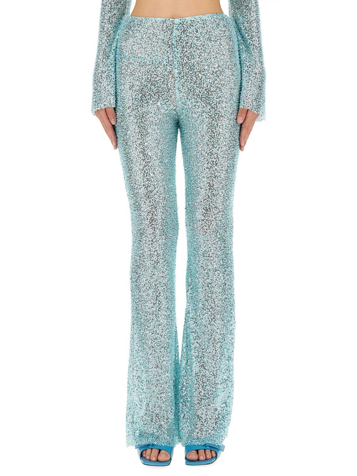 Self-Portrait Pants - Light Blue | Wanan Luxury