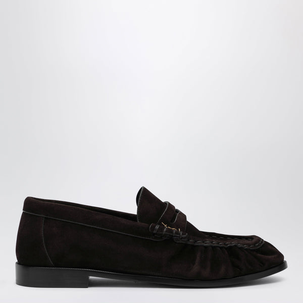 Brown Le Loafer Moccasins In Suede
