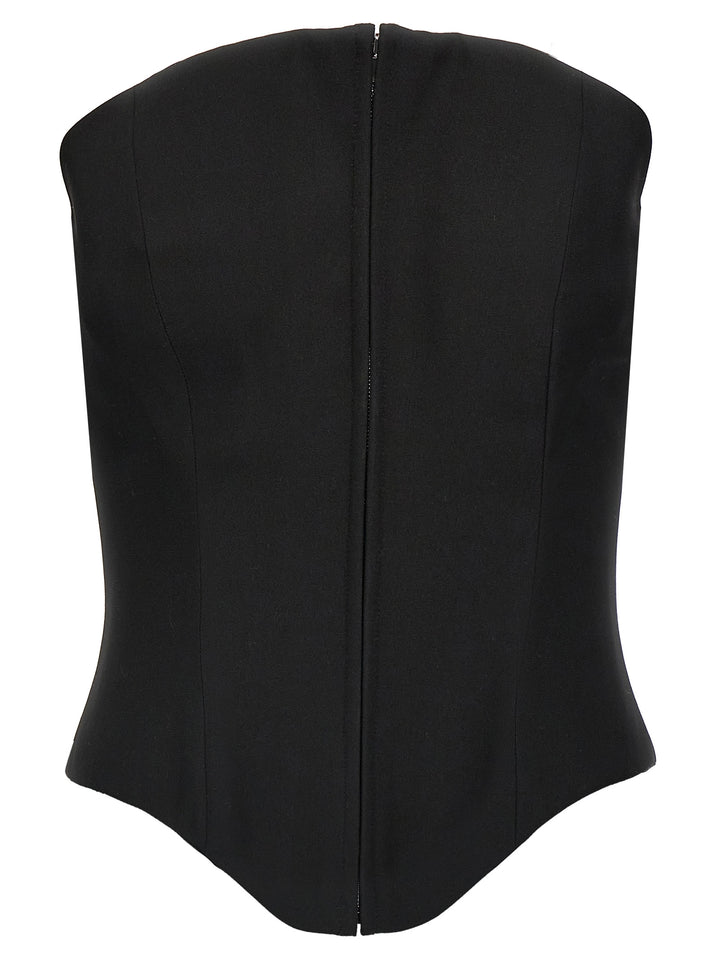Mcqueen Corset Top Tops - Black | 4dc5c499f7fcd158a9a116e53eeba1afbdd12d85