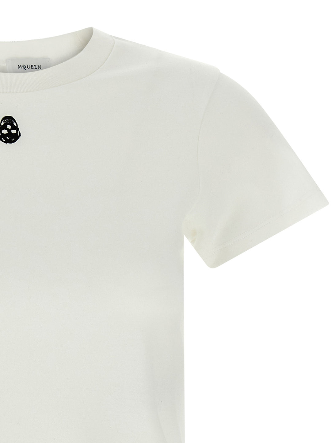 Mcqueen Skull T-shirt - White | 742c6b7beb277cc3e9fa7c519150dbc529f59bf5