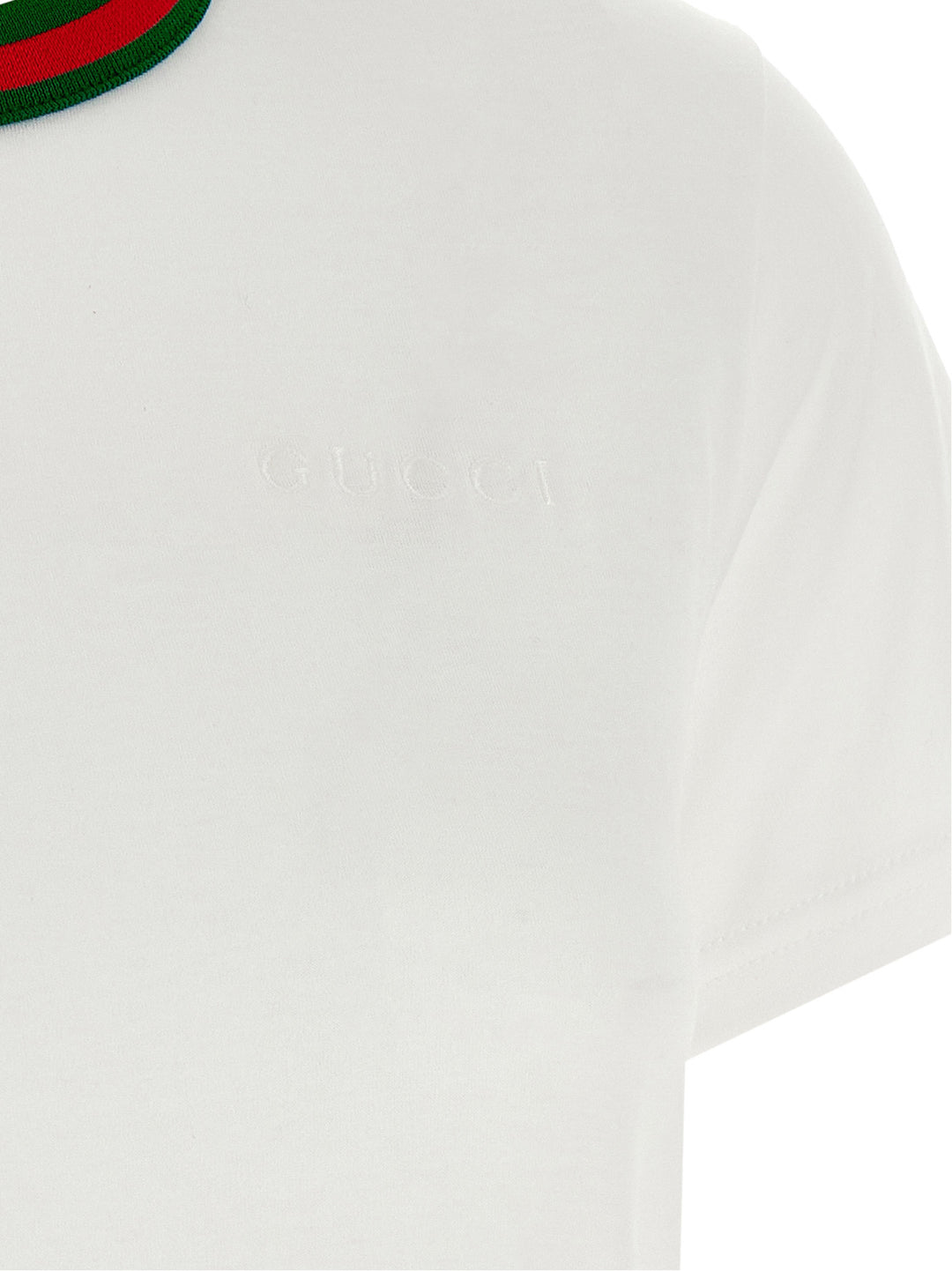 Gucci Web T-shirt - White | 45b880b3d520bce90580b456e0a975336b57a046