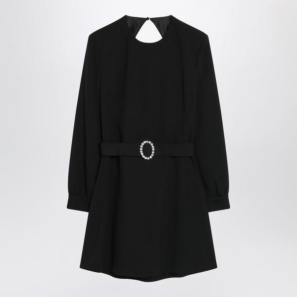Black Mini Dress With Belt