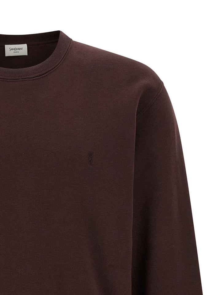 Saint Laurent Cassandre Sweatshirt - Bordeaux | 0f368b4f90d4ef543e3bbfad81d99d8459e01520