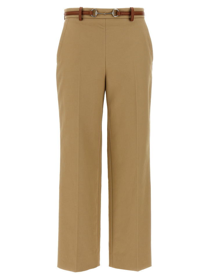 Gucci Horsebit Pants - Beige | da98bc7b939003f7a345fff37fccca021d836b11