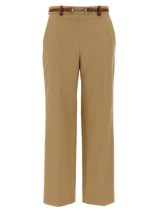 Horsebit Pants Beige