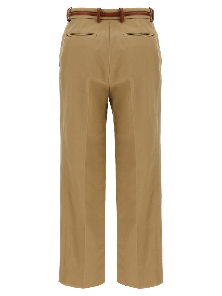 Gucci Horsebit Pants - Beige | 313e09596ef6047046c8554a9d88fe83e9634fed