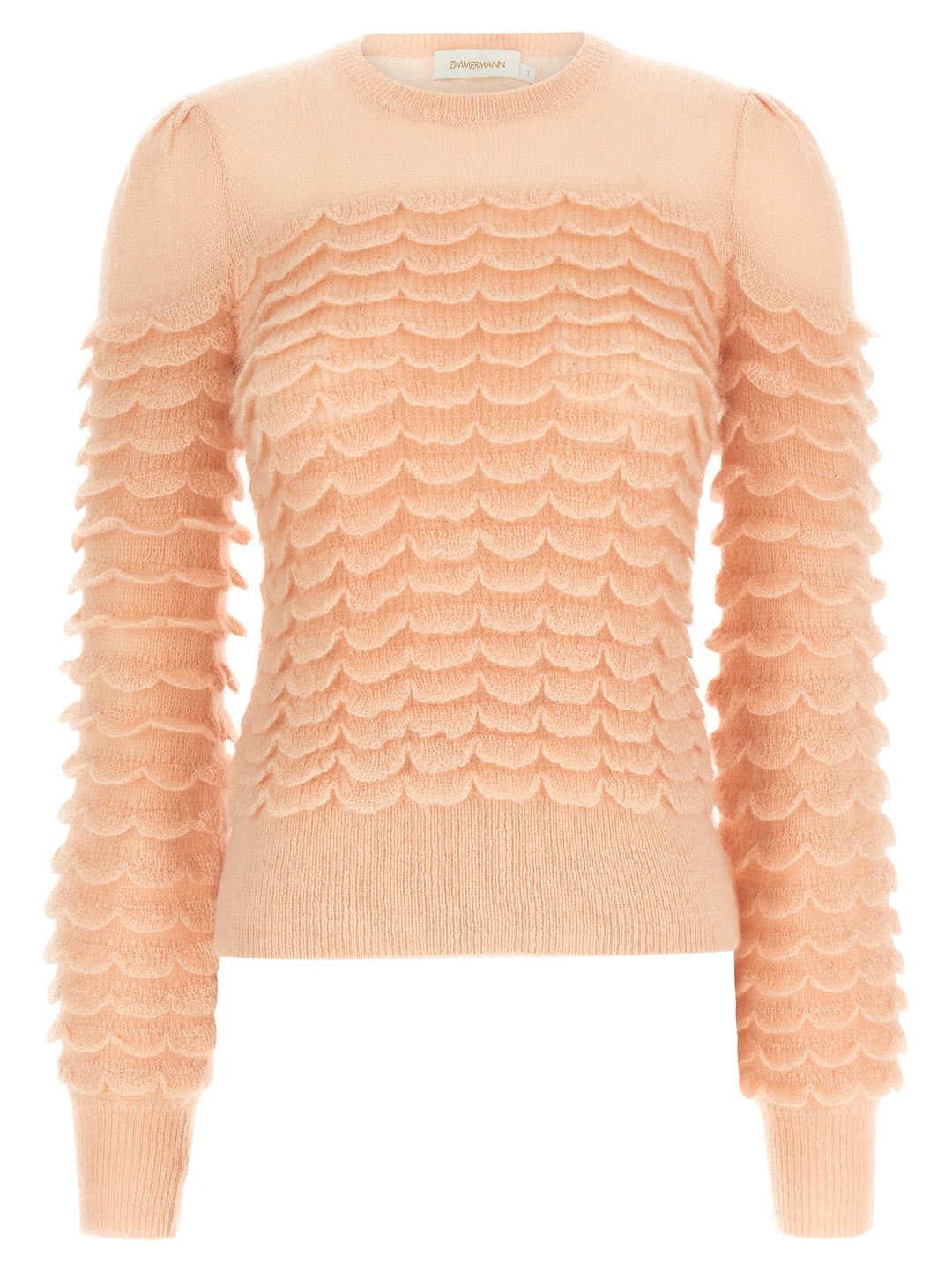 Zimmermann Hypnotic Scallop Sweaters and Cardigans - Pink | e0f1a08b68a7fbaa4a5f7013ba65fe3941f926e3