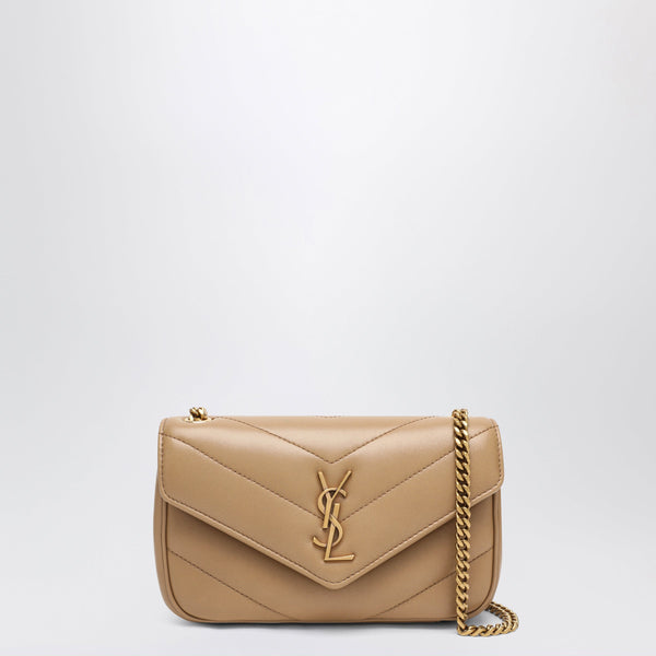 Lou Lou Mini Beige Leather Bag