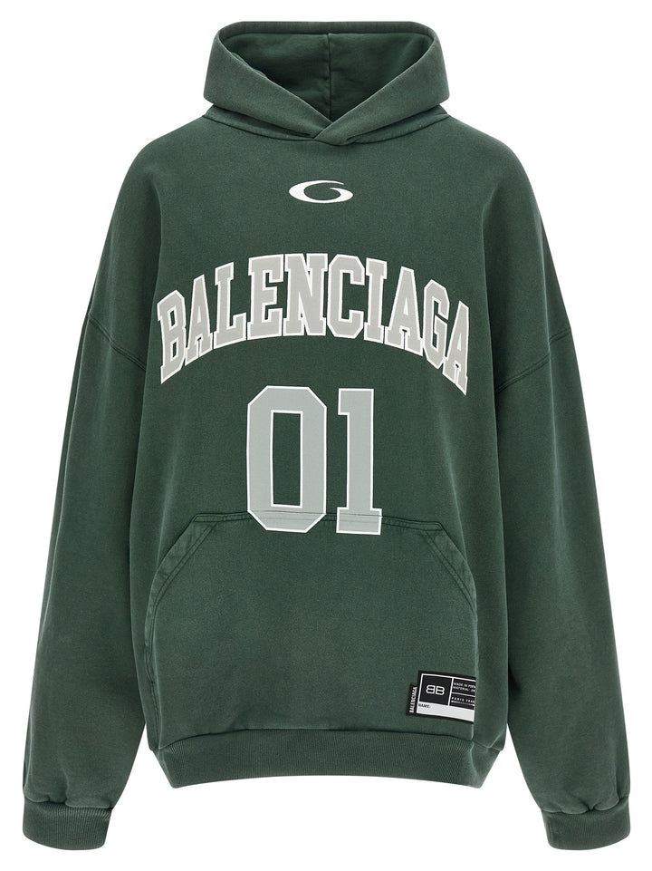 Balenciaga Basketball Sweatshirt - Green | a3acfc6417dc758e8f4b7cf5d7377bdbac1234e1