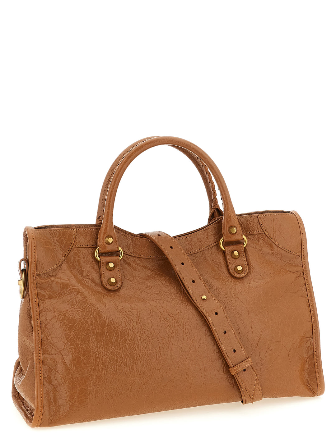 Balenciaga Le City M Hand Bags - Brown | 423d3cf98e875abe9f0ce4d29c3899cddca91207