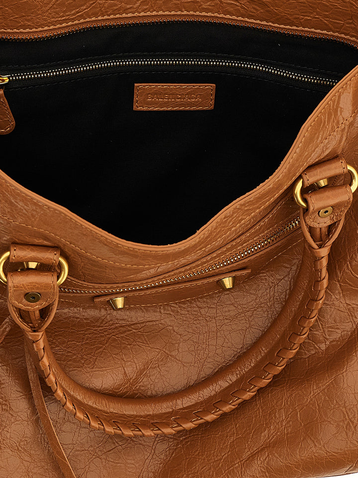 Balenciaga Le City M Hand Bags - Brown | d3402a77709d030077d8e009162c46da070fa84a