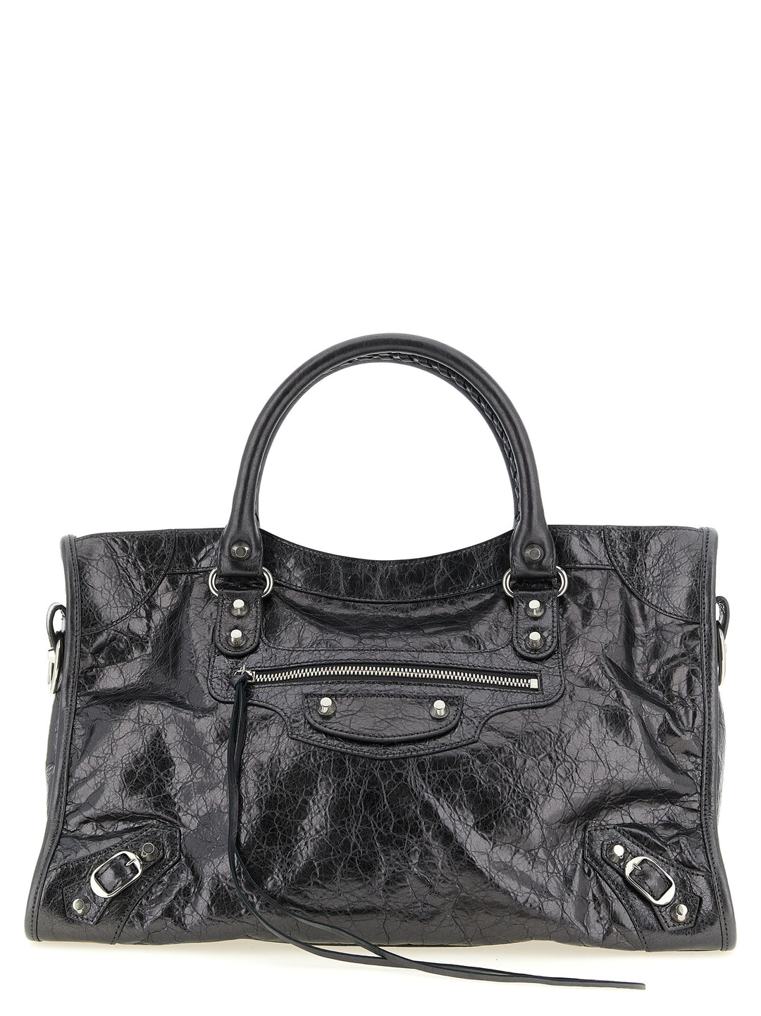 Balenciaga Le City M Hand Bags - Silver | 4653a7c10d19df830fb255c100a7c68e6eb44cf5