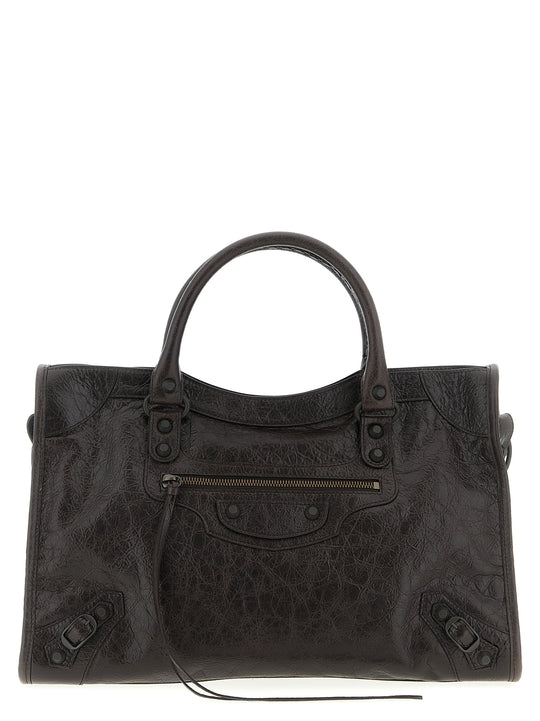 Le City Bag M Hand Bags Brown
