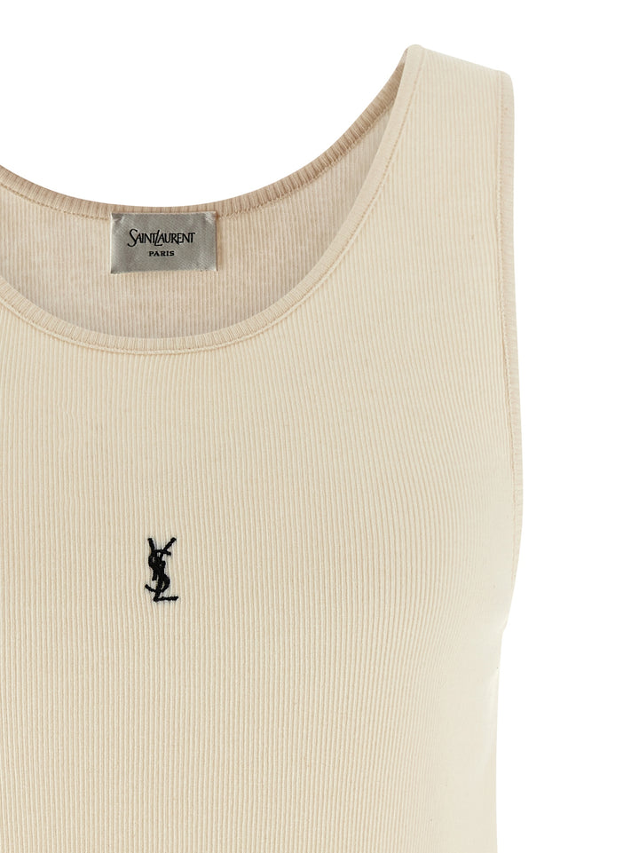 Saint Laurent Cassandre Tops - Beige | 30147cf8423dd188ada7e4fb0ca840e3a6402912