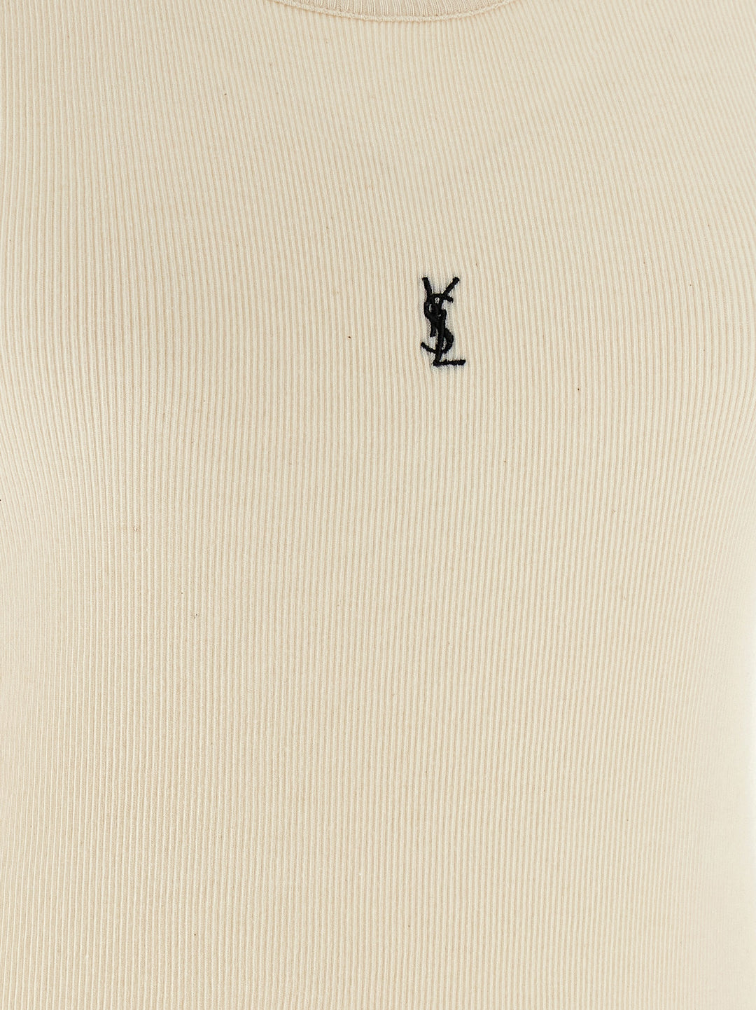 Saint Laurent Cassandre Tops - Beige | f33969a2ddbf411826ca072e7b7d7764eceae30c