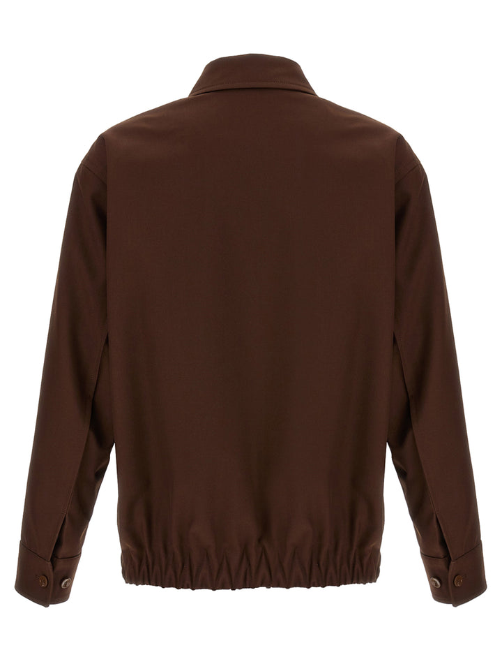 Gucci Twill Jacket Puffer Jackets - Brown | 3a67ae6685e85b69ce4a215c884dc46f42aaf81f