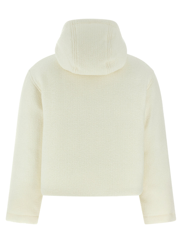 Gucci Bouclé Wool Jacket Puffer Jackets - White | 2543e4edc9fb6b8743ea50b9533ac9d6aa244972