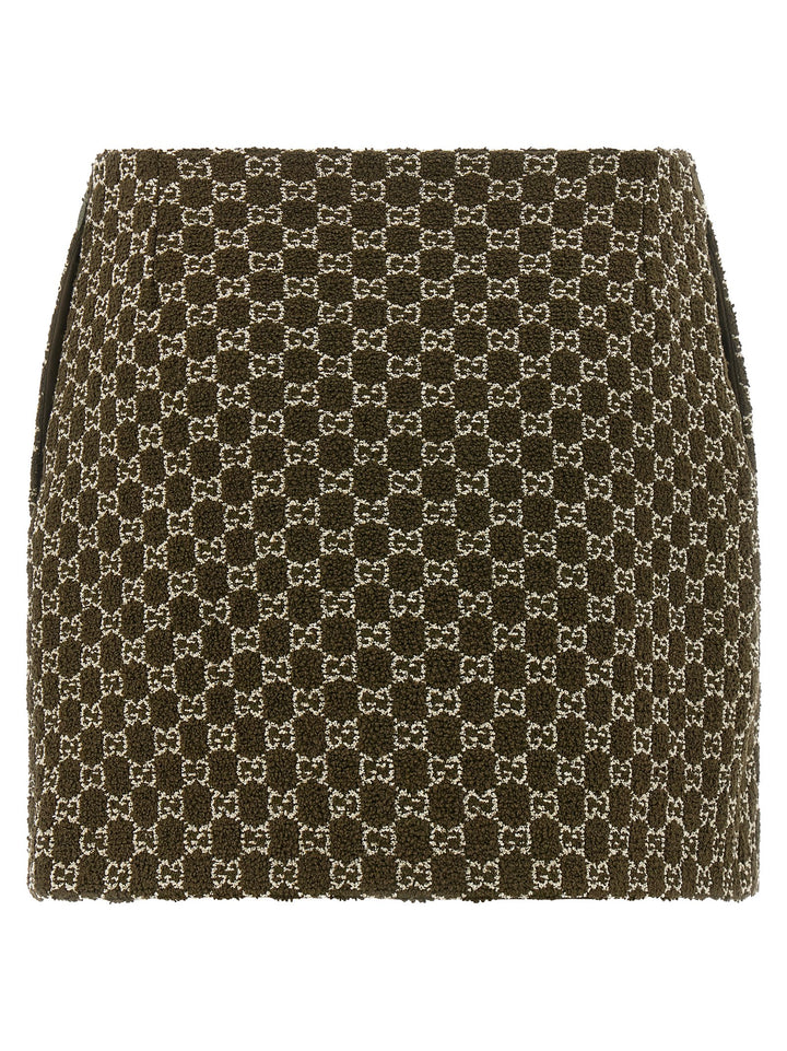 Gucci Gg Bouclé Skirt Skirts - Green | 3e83350a0d2515aa97564cc41996d53f03b44939