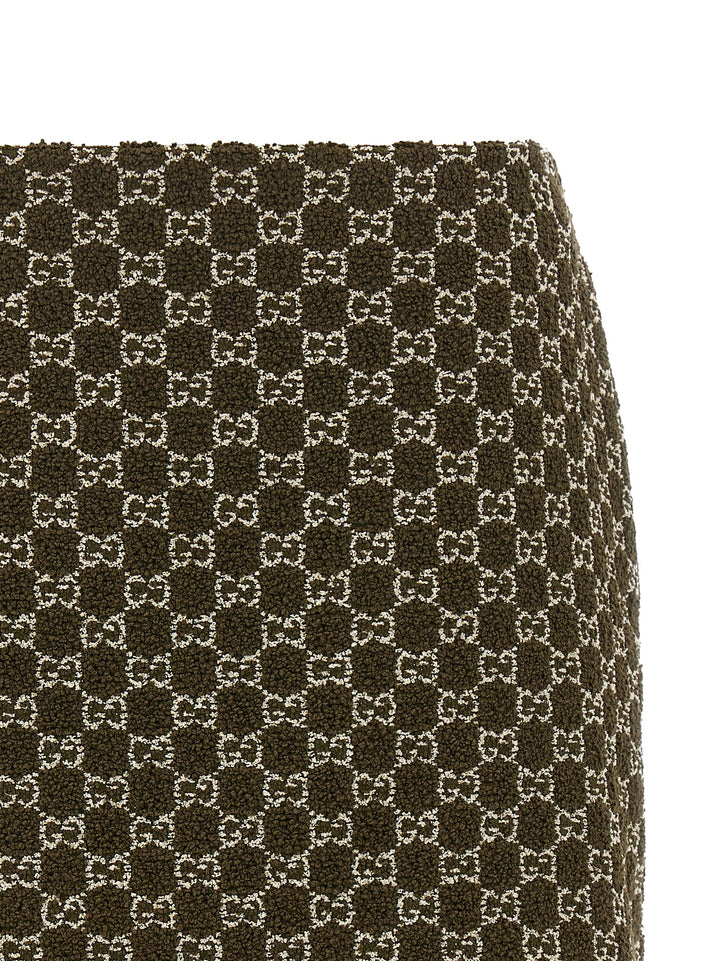 Gucci Gg Bouclé Skirt Skirts - Green | 00d257ee0eae4010e3d4c6ffc953ee391ca15fa2