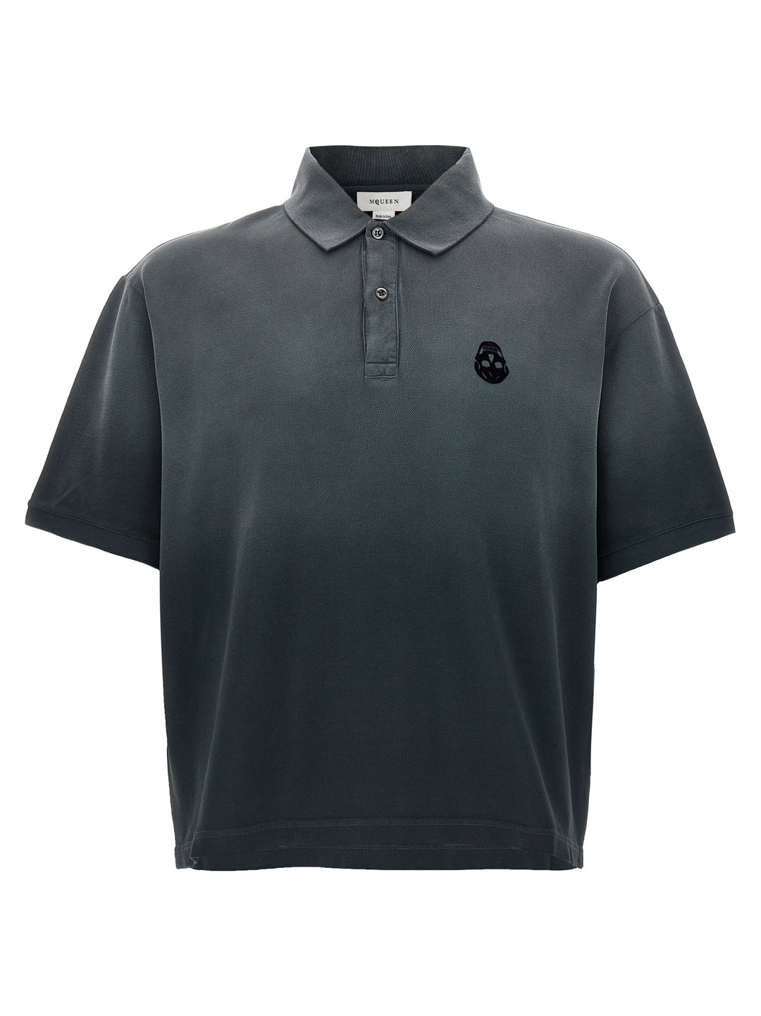 Mcqueen Skull Polo - Gray | f6f02824d46a57de9310a25f094998fe5fddad2a