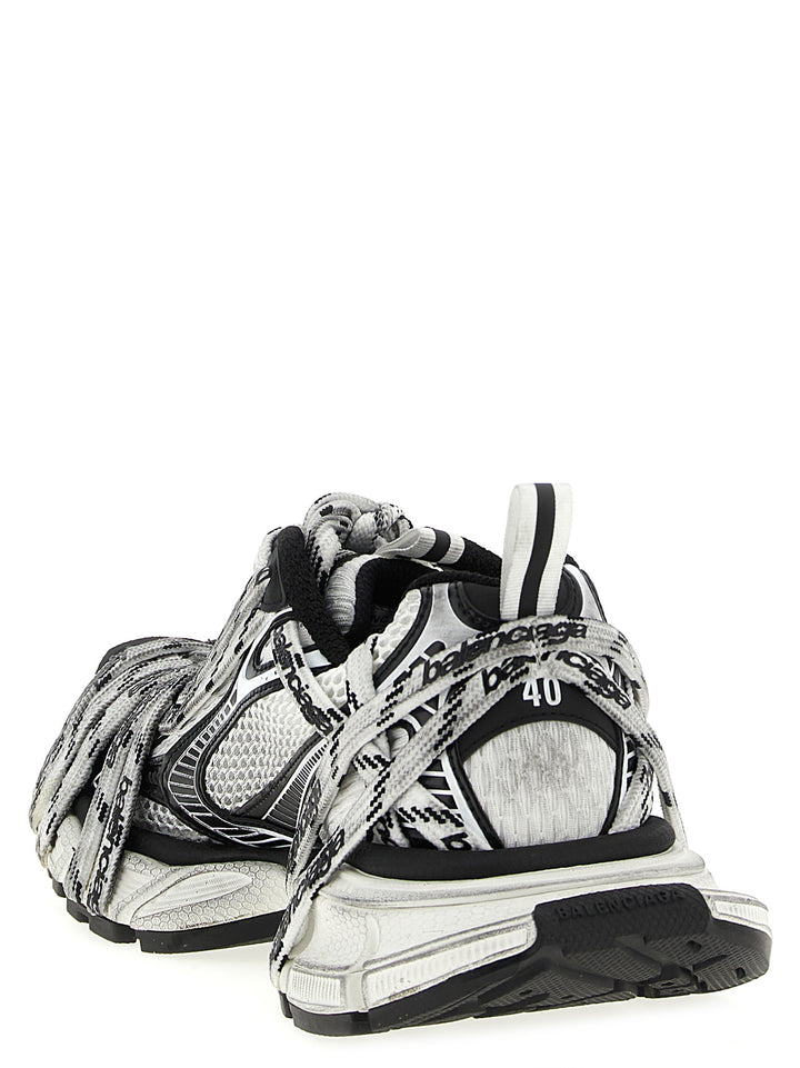Balenciaga 3xl Extreme Laces Sneakers - White/Black | 2a266fd6689f61056592236bb568eba3192b9ebf