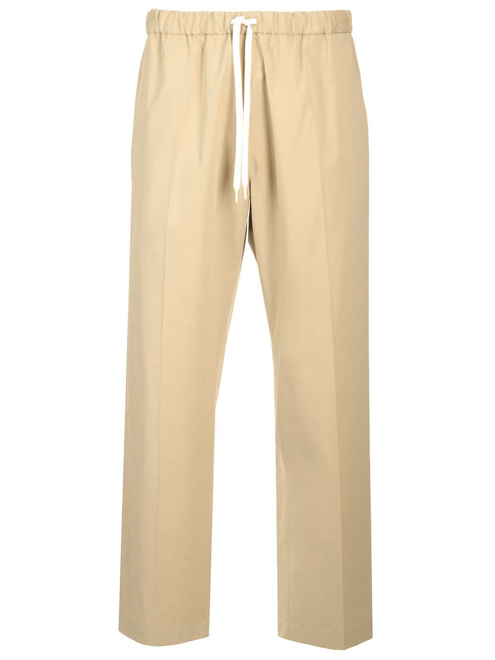 Straight Pants Trousers Beige