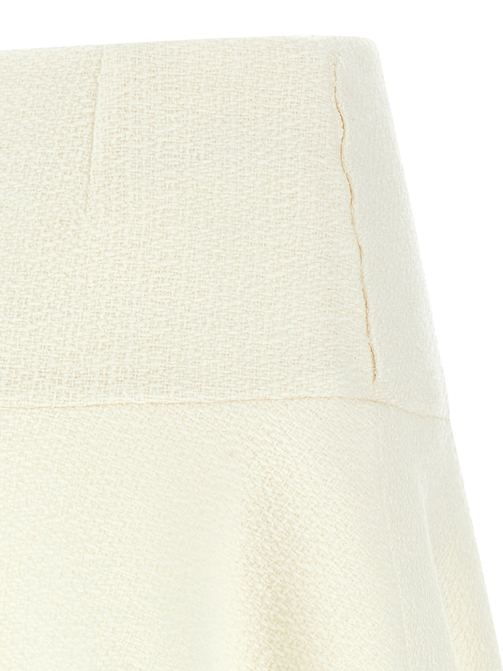 Gucci Bouclé Wool Skirt Skirts - White | 33726f9c4effee1827f6c751bf880fd6300c5037